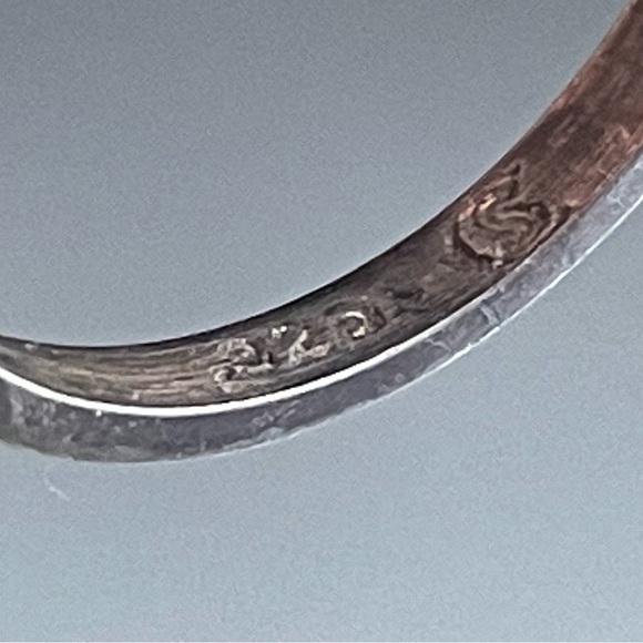 Vintage Sterling silver sailor Anchor Rope Ring - Picture 10 of 11